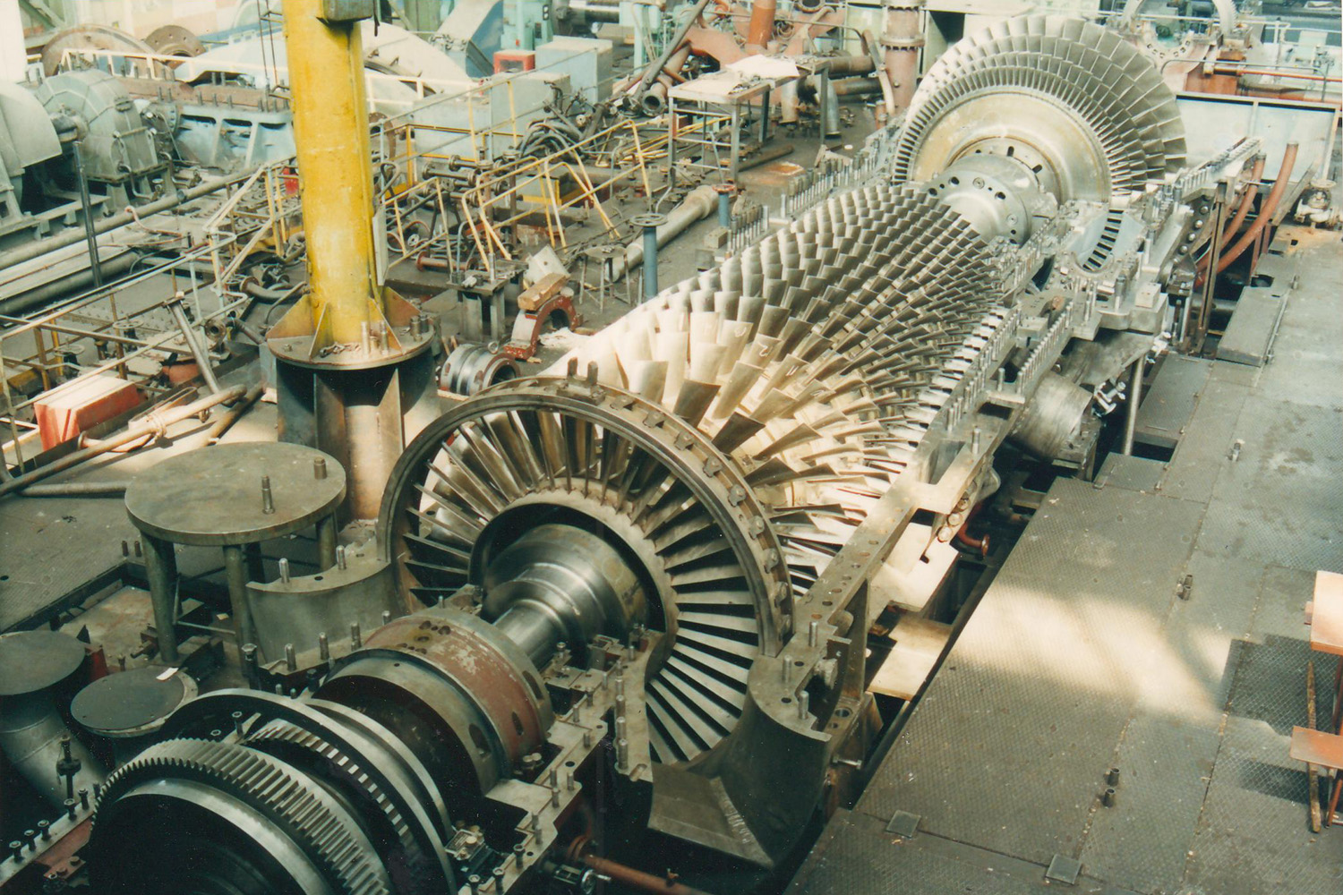 Збір турбокомпресора газової турбіни ГТЕ-45 1990 рік