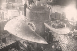 Hydro turbine runner with diameter 8 m of Kakhovka HPP 1954