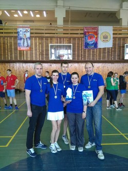 Athletes of “Turboatom” took I place in badminton in “Spring Cup” of Battle of Corporations - 1