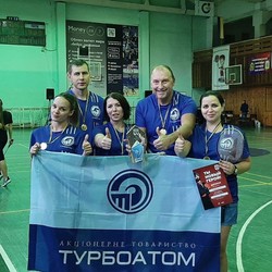 The “Turboatom” team won the third stage of the “Battle of Corporations” - badminton - 2